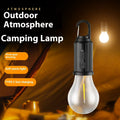 Portable Solar LED Camping Lantern – Waterproof USB Rechargeable Warm Light Bulb