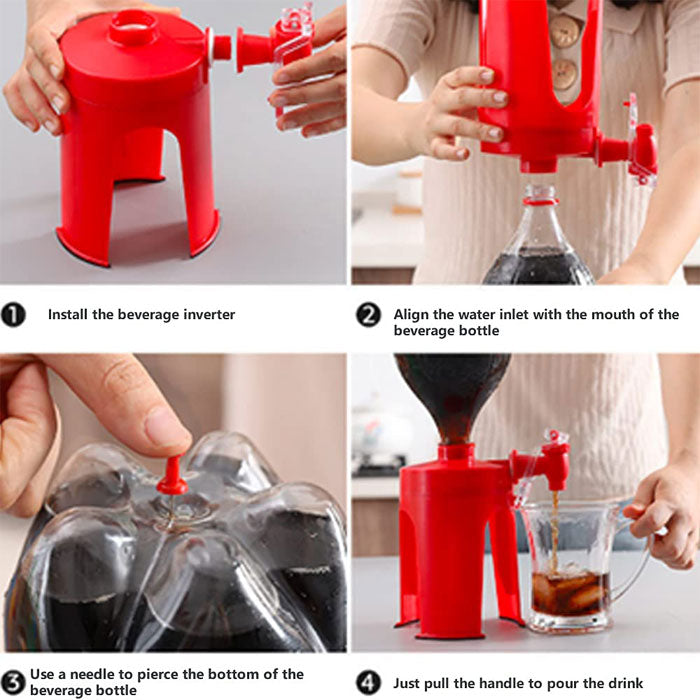 Soda Bottle Dispenser Tap – Fizz-Saving Pour Spout for 2 Liter Bottles