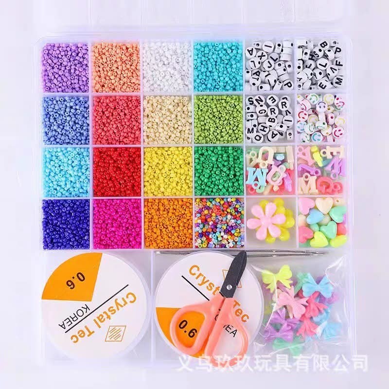 Kids Bracelet Making Kit DIY Beads Craft Set Jewelry Making Kit Girls Art Toys