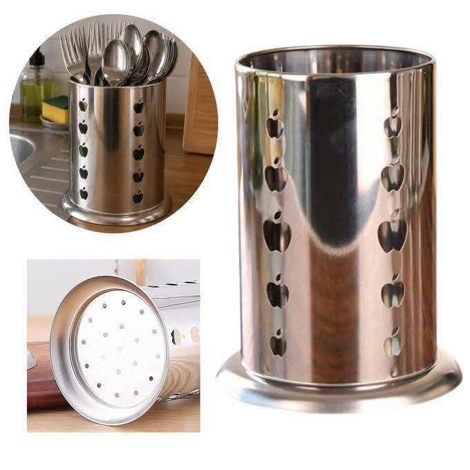 Stainless Steel Flatware Holder Cutlery Organizer Utensil Drying Caddy Kitchen
