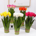 Artificial Tulip Bouquet Real Touch Fake Flowers Table Centerpieces Home Decor