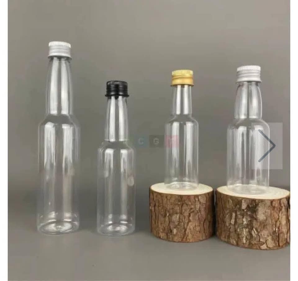 Clear Mini Plastic Bottles with Gold Caps - 100% Leak-Proof Travel Vials