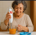 300W Electric Hand Blender Immersion Stick Mixer Stainless Steel Blade 2-Speed