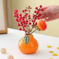 Artificial Pomegranate Berry Picks - Fall Decor for Wreaths & Centerpieces