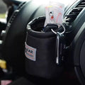 Car Air Vent Storage Bag Organizer for Phone, Keys & Accessories - Leather
