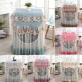 Luxury Lace Washing Machine Cover - Embroidered Floral Dustproof Protector
