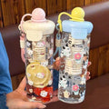 Fruit Infuser Water Bottle Cute Cartoon Detox Bottle Leak Proof BPA Free Strap