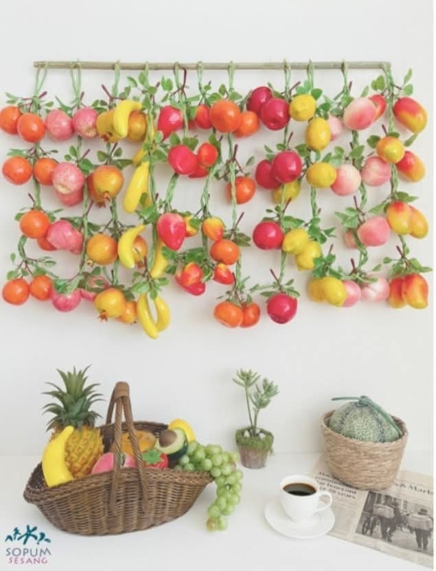 Rrighten Up Your Space – Premium Realistic Hanging Artificial Fruit & Vegetable