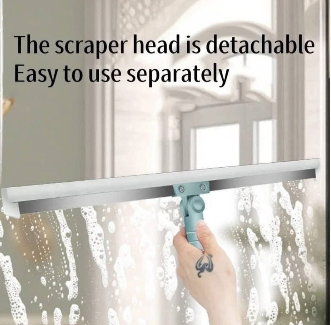 Silicone Magic Broom Sweeper Floor Squeegee Long Handle Water Wiper Scraper