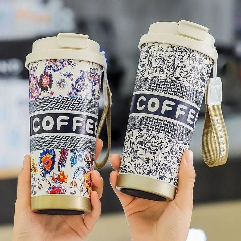 Smart Tumbler Mug LED Digital Temperature Display Vacuum Thermos Bottle 530ml