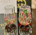 Double Wall Glass Cup Real Dried Flowers Coffee Tea Mug Insulated Cute Gift Her