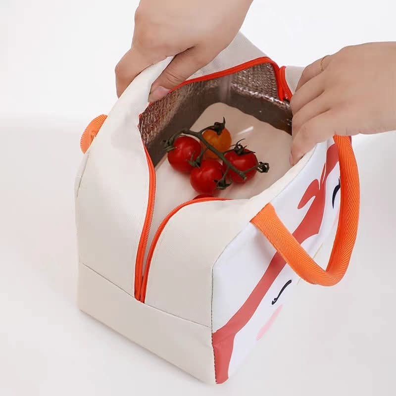 Kids Insulated Lunch Bag Cute Cartoon Dinosaur Bunny Thermal School Picnic Tote