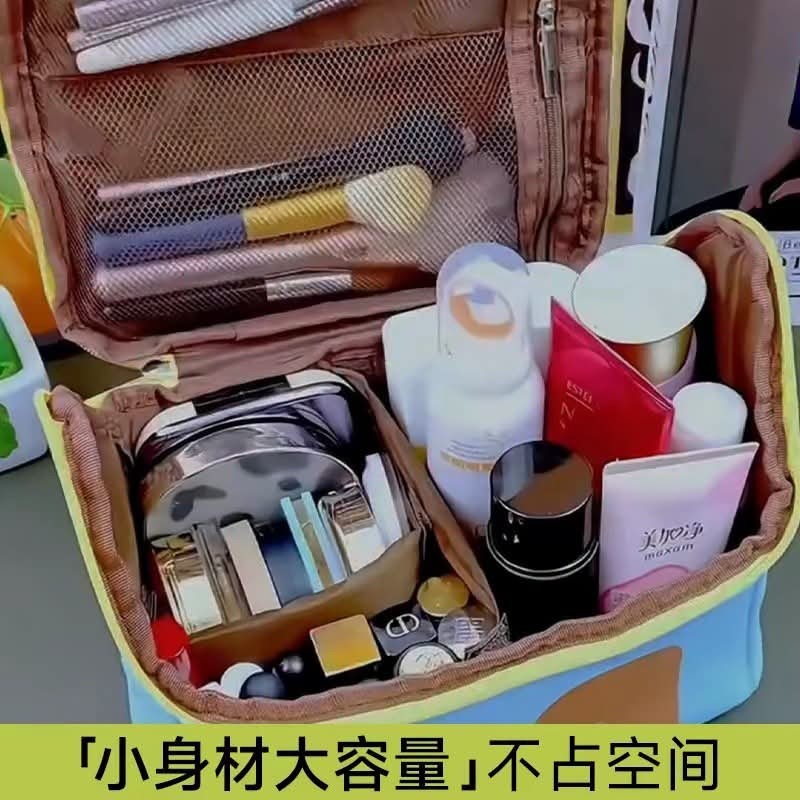 Large Capacity Travel Makeup Bag Hanging Cosmetic Organizer Toiletry Wash Case