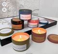 Luxury Scented Candle Gift Set - Aroma Works Travel Tin Soy Wax Aromatherapy