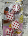 Paper Cake Cups Polka Dot Cupcake Liners Muffin Baking Cases All Sizes