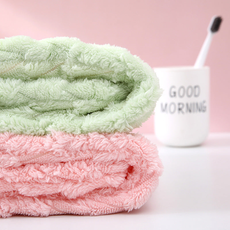 Microfiber Hair Towel Wrap – Quick Dry Turban for Long & Curly Hair