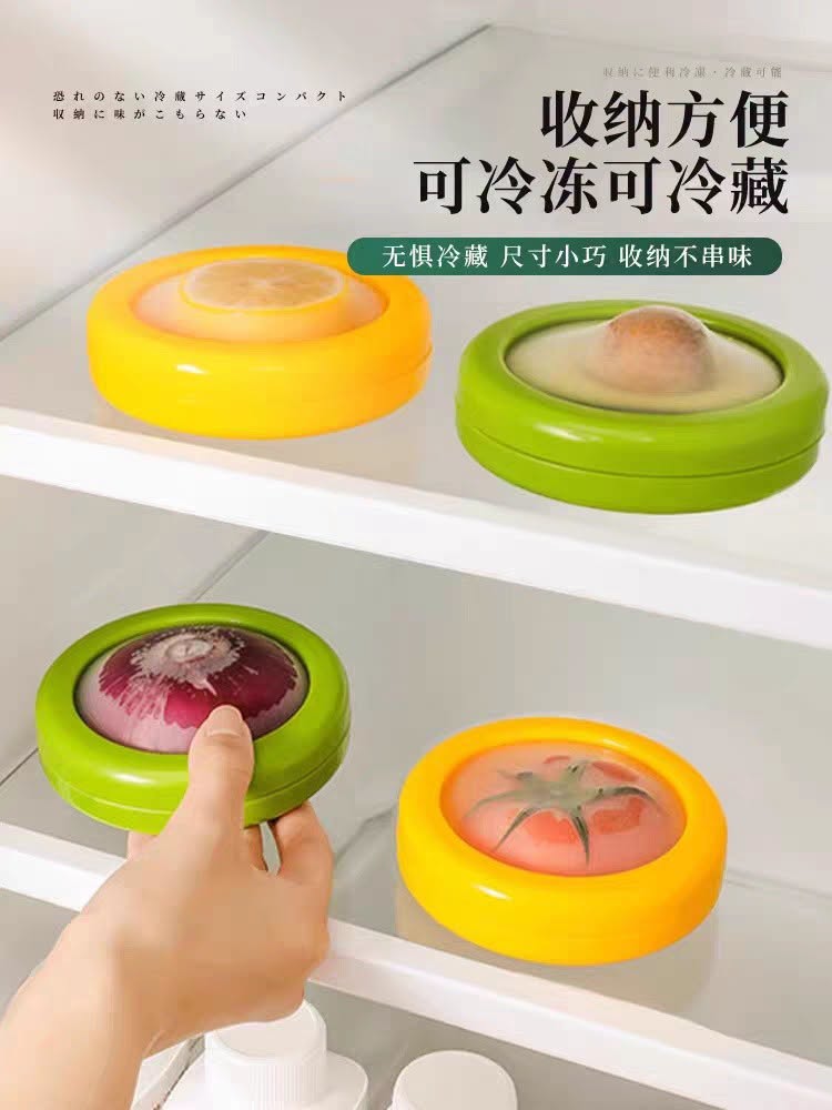 FreshPod - Reusable Silicone Fruit & Vegetable Savers (4-Piece Set)