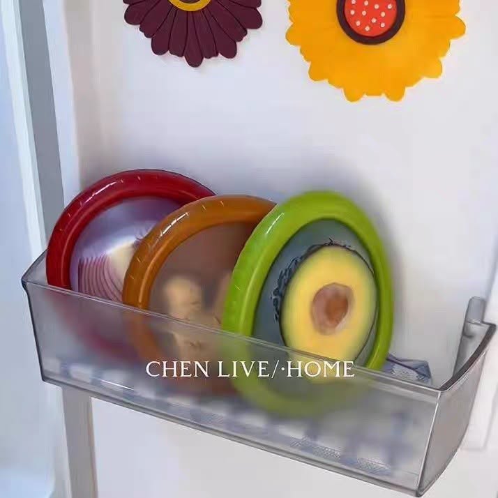 FreshPod - Reusable Silicone Fruit & Vegetable Savers (4-Piece Set)