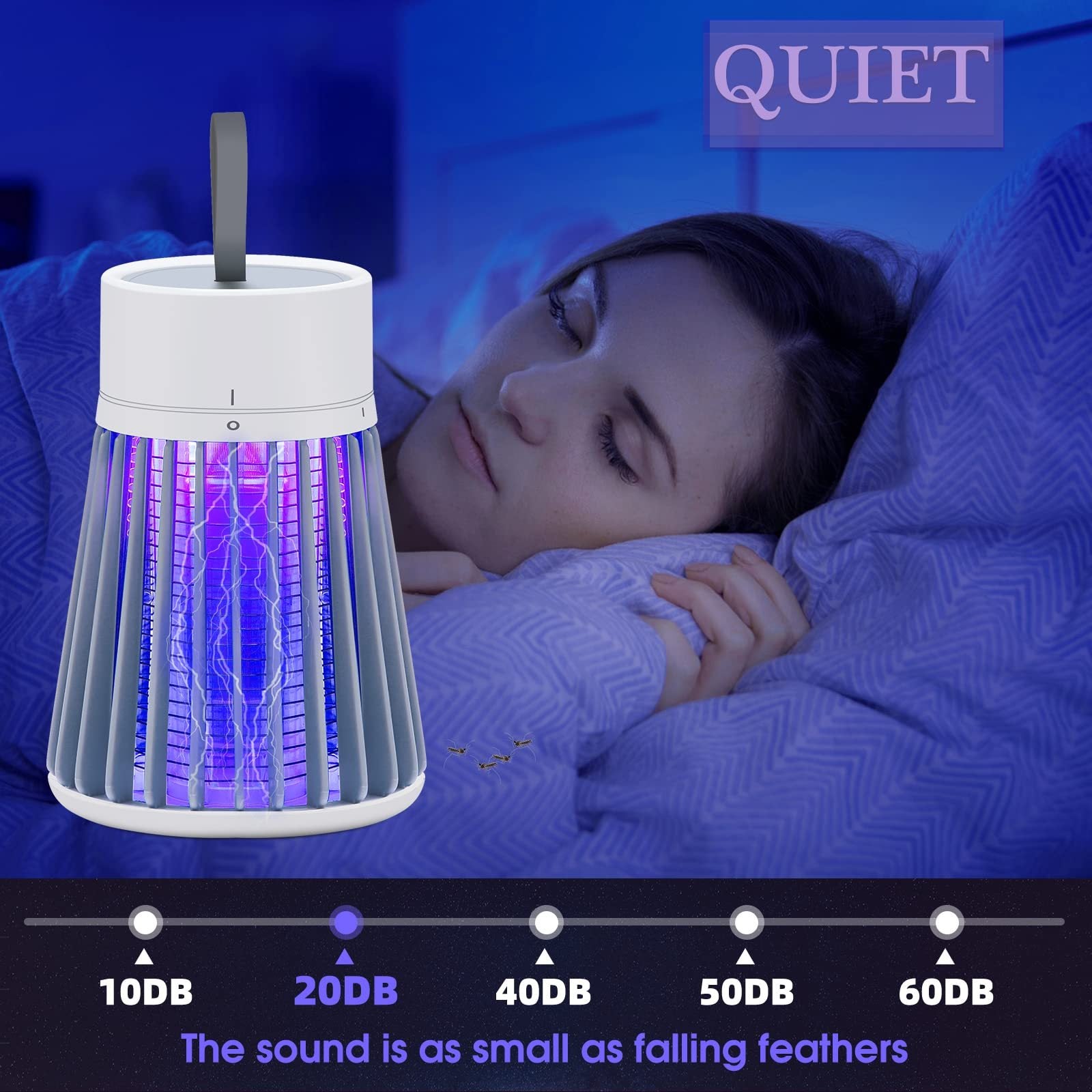 Electric Bug Zapper Lamp — UV Insect Killer & Fly Trap for Indoor Use