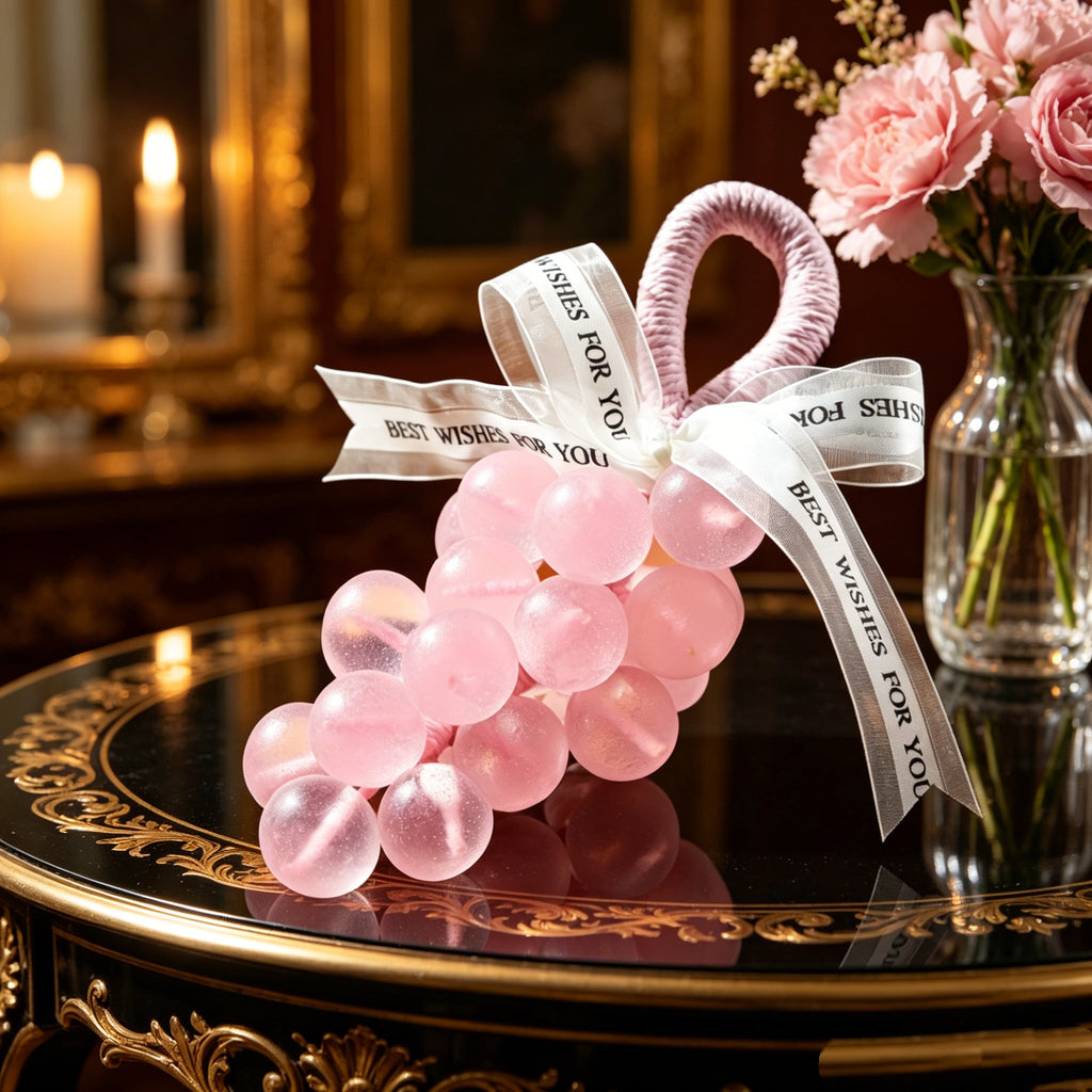 Pink Grape Soap on a Rope – Moisturizing Handmade Bath Gift