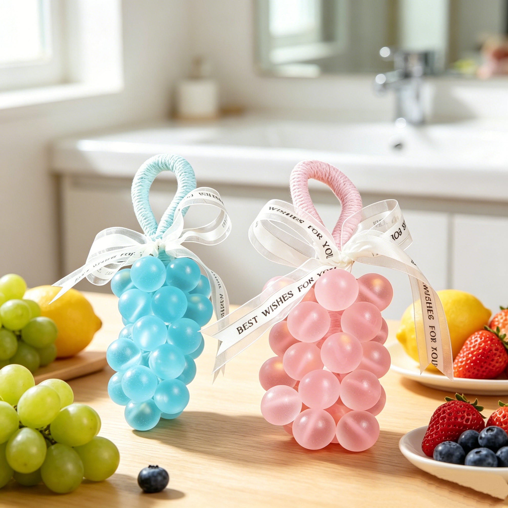 Pink Grape Soap on a Rope – Moisturizing Handmade Bath Gift