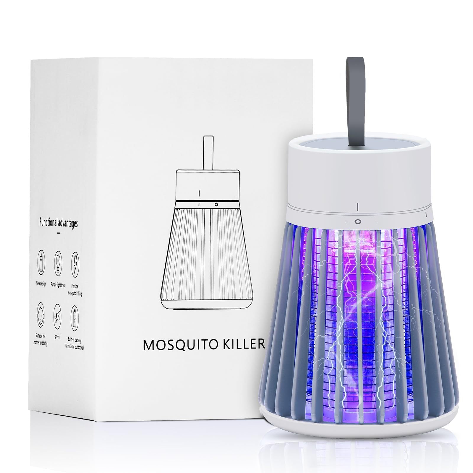 Electric Bug Zapper Lamp — UV Insect Killer & Fly Trap for Indoor Use