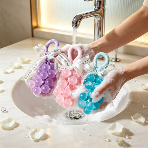 Pink Grape Soap on a Rope – Moisturizing Handmade Bath Gift
