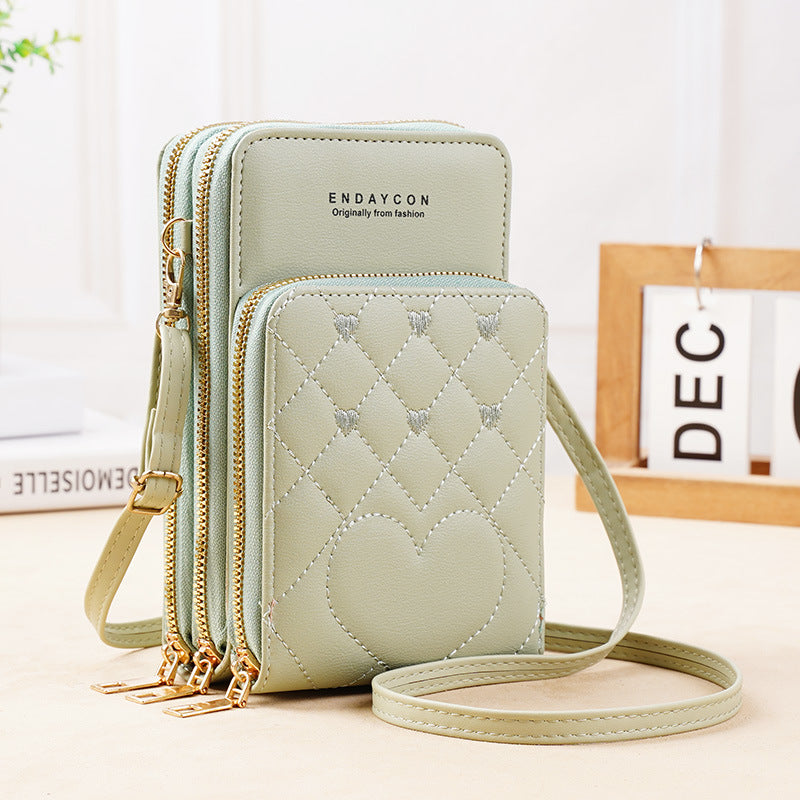 Women’s Crossbody Phone Bag & Multi-Pocket Wallet Purse