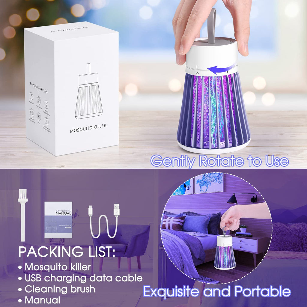 Electric Bug Zapper Lamp — UV Insect Killer & Fly Trap for Indoor Use