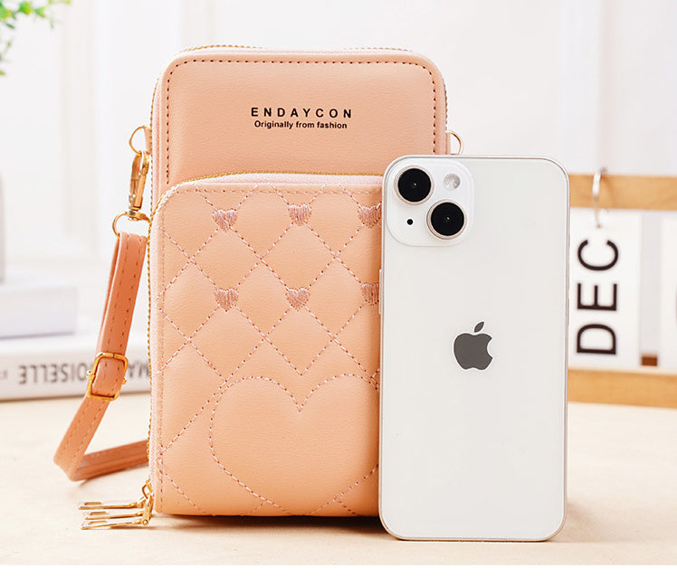 Women’s Crossbody Phone Bag & Multi-Pocket Wallet Purse