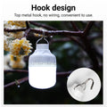 Vintage USB Rechargeable LED Camping Lantern with 4 Light Modes & Hanging Hook