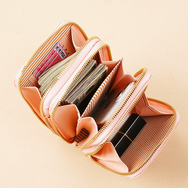 Women’s Crossbody Phone Bag & Multi-Pocket Wallet Purse