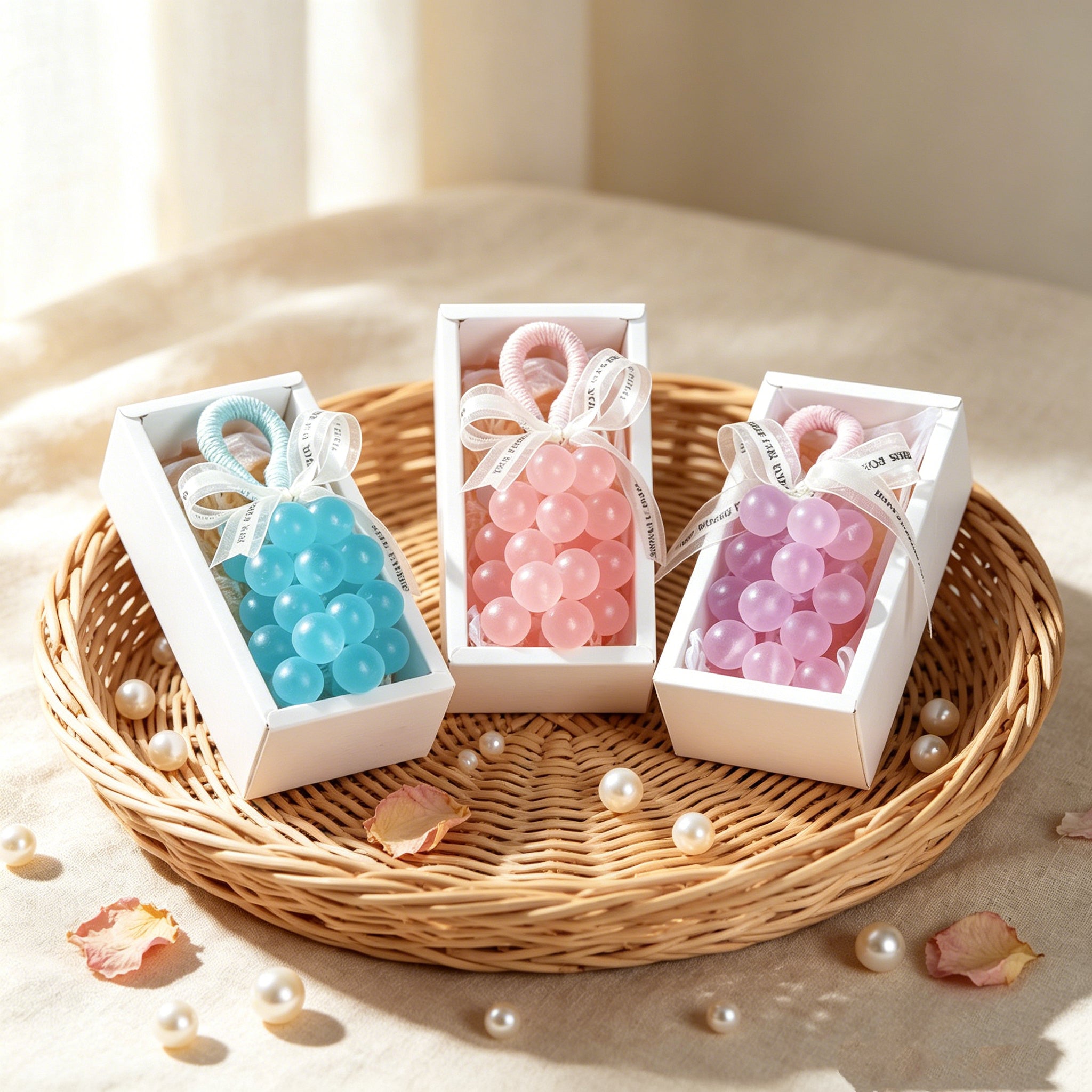 Pink Grape Soap on a Rope – Moisturizing Handmade Bath Gift