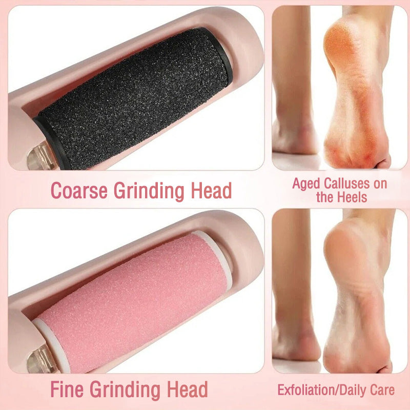 Electric Callus Remover for Feet | Rechargeable Foot File for Dry & Cracked Heels | Professional Pedicure Kit