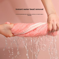 Microfiber Hair Towel Wrap – Quick Dry Turban for Long & Curly Hair