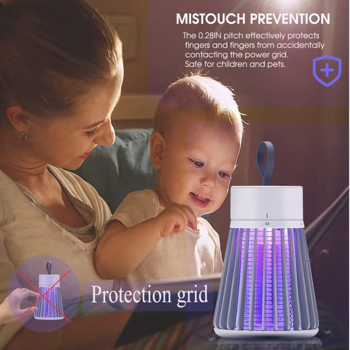 Electric Bug Zapper Lamp — UV Insect Killer & Fly Trap for Indoor Use