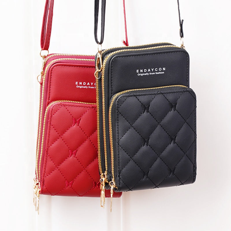 Women’s Crossbody Phone Bag & Multi-Pocket Wallet Purse