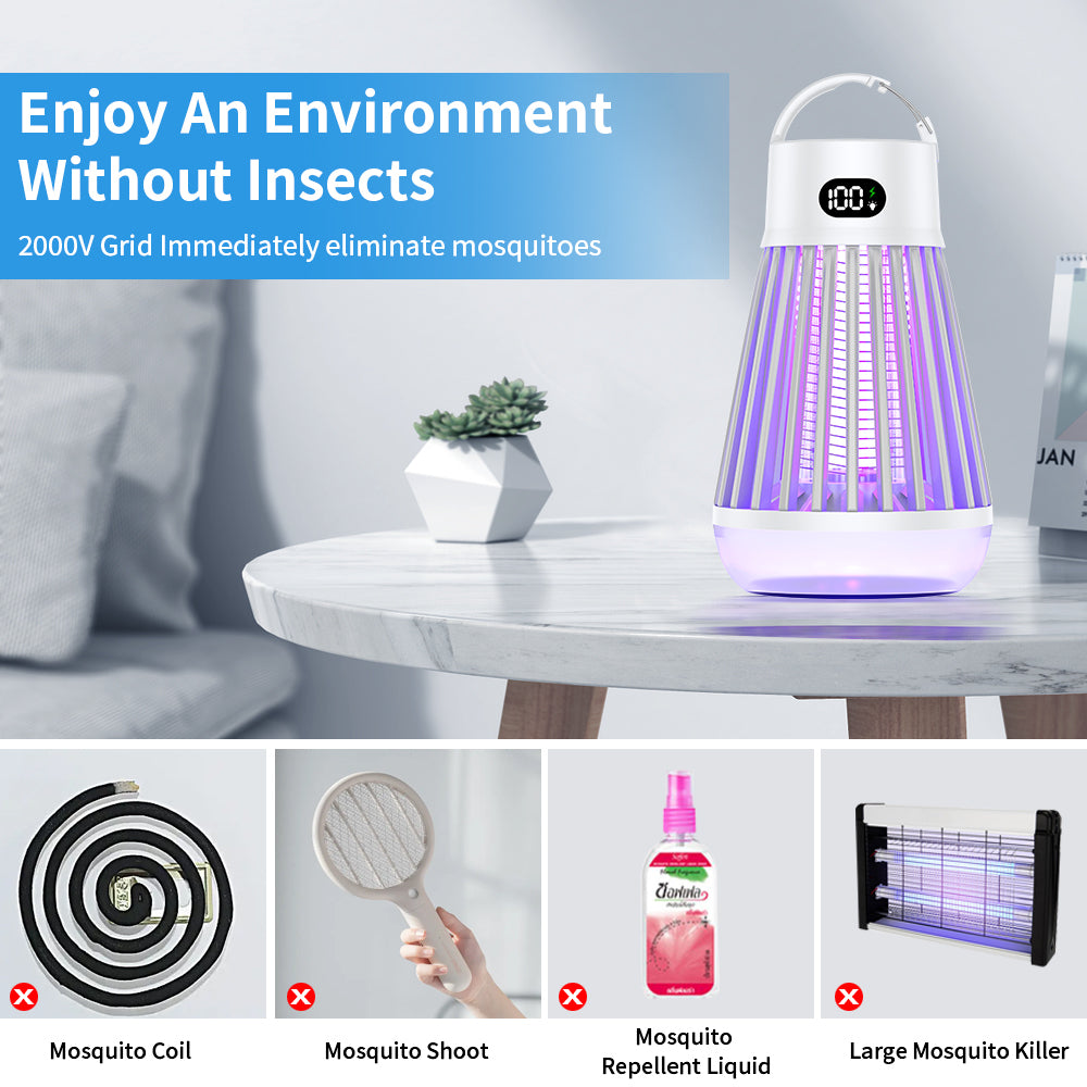 Electric Bug Zapper Lamp — UV Insect Killer & Fly Trap for Indoor Use