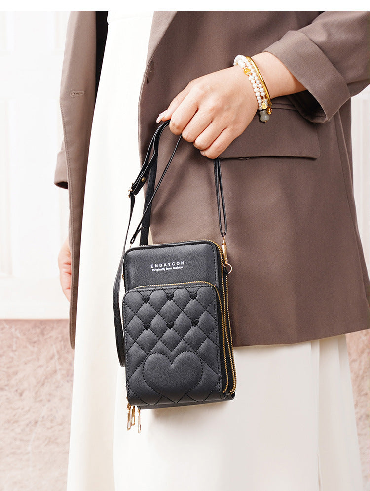 Women’s Crossbody Phone Bag & Multi-Pocket Wallet Purse