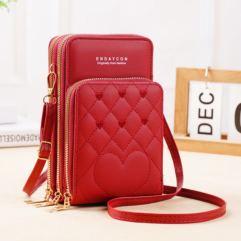 Women’s Crossbody Phone Bag & Multi-Pocket Wallet Purse