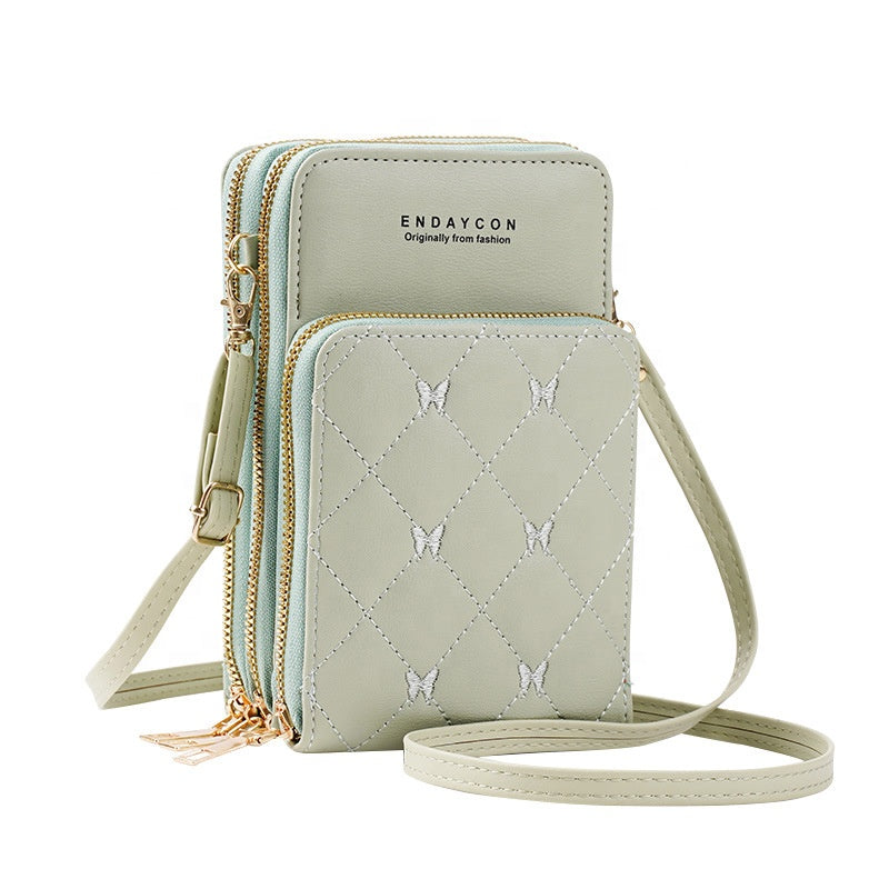 Women’s Crossbody Phone Bag & Multi-Pocket Wallet Purse