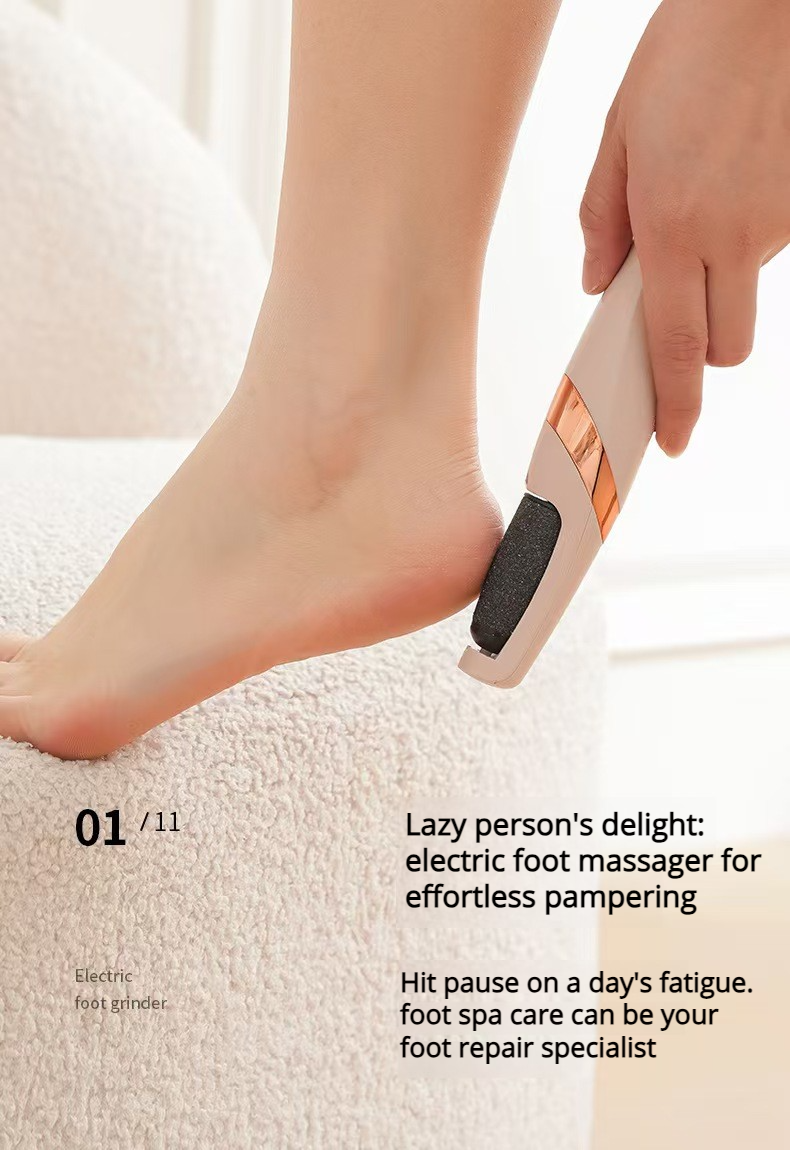 Electric Callus Remover for Feet | Rechargeable Foot File for Dry & Cracked Heels | Professional Pedicure Kit