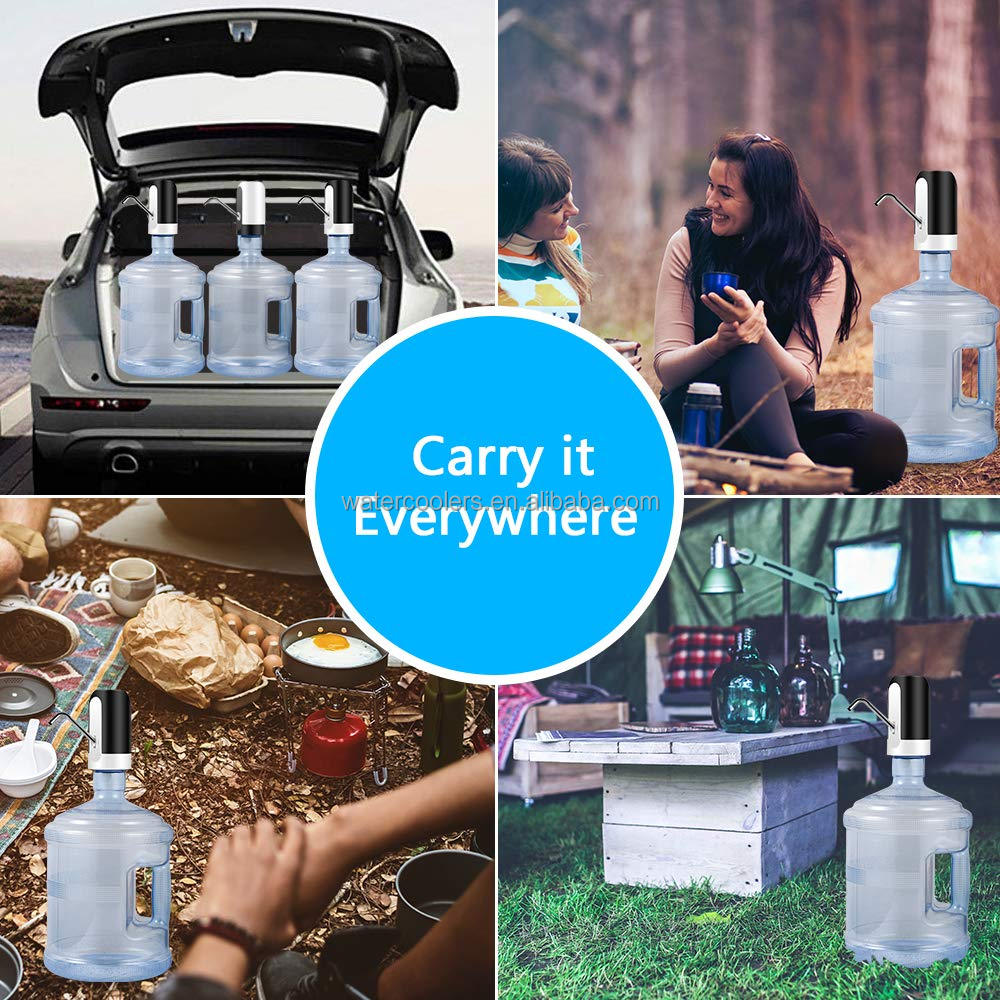Electric Water Bottle Pump Dispenser – USB Rechargeable Automatic Dispenser for 5 Gallon Jugs