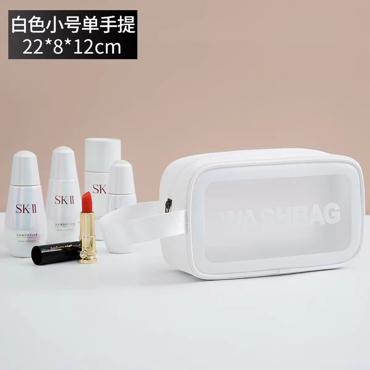 Ultra-Clear Waterproof Travel Makeup & Toiletry Bag | Large Capacity Cosmetic Washbag