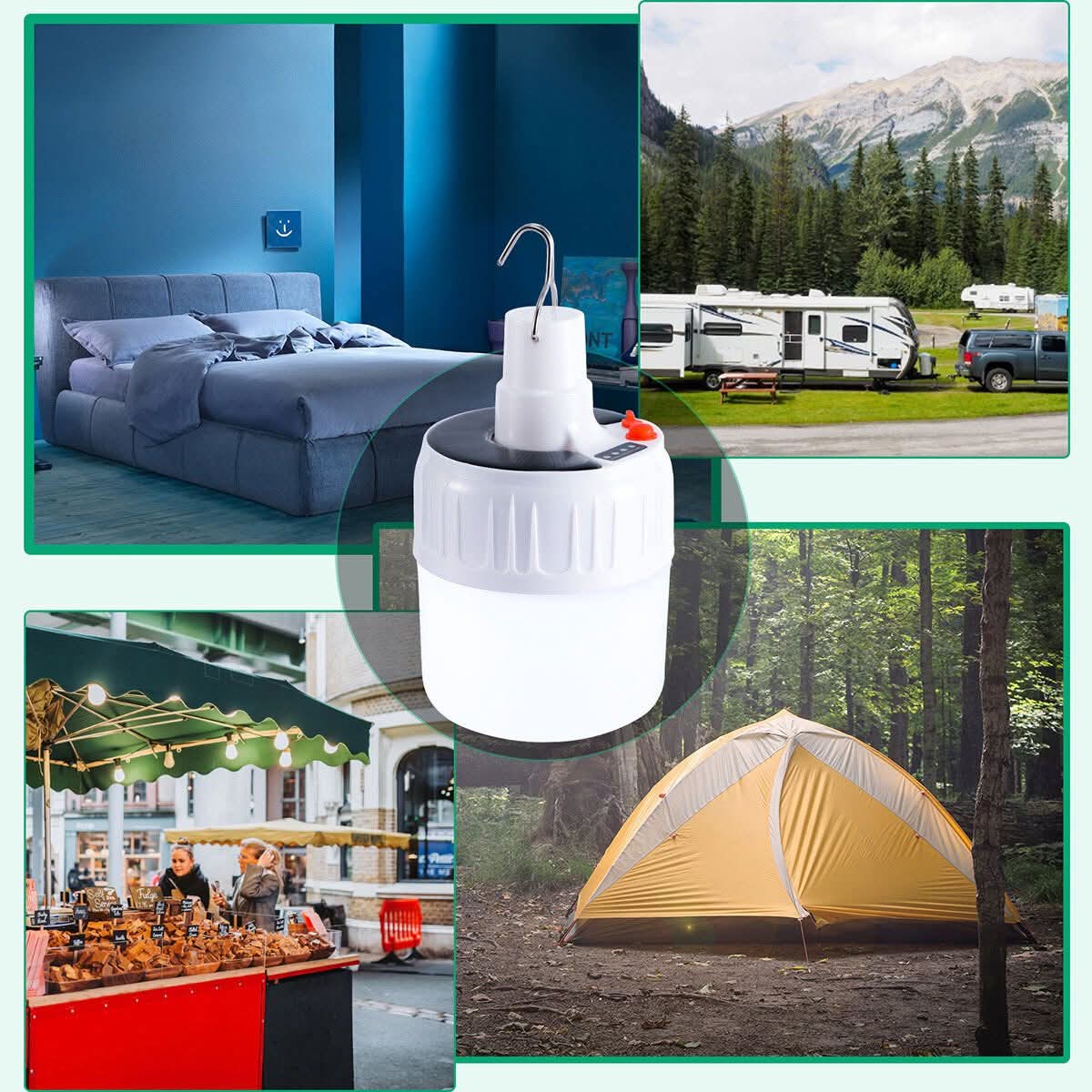USB Rechargeable LED Camping Lantern | Portable Emergency & Outdoor Light