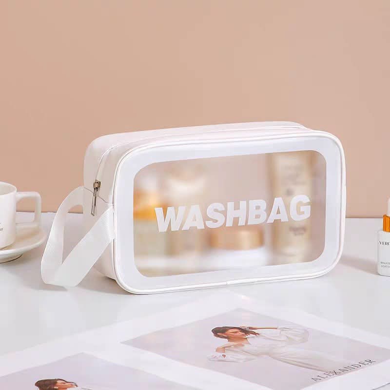 Ultra-Clear Waterproof Travel Makeup & Toiletry Bag | Large Capacity Cosmetic Washbag