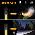 Mini LED Tactical Flashlight — USB Rechargeable, Zoomable & Waterproof Pocket Torch