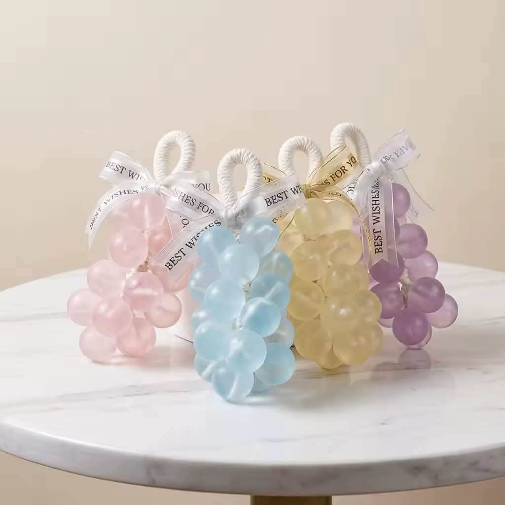 Grape-Shaped Decorative Soap Bar – Cute Fruity Bath Soap & Unique Gift