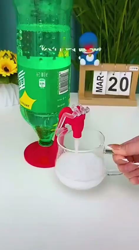 Soda Bottle Dispenser Tap – Fizz-Saving Pour Spout for 2 Liter Bottles