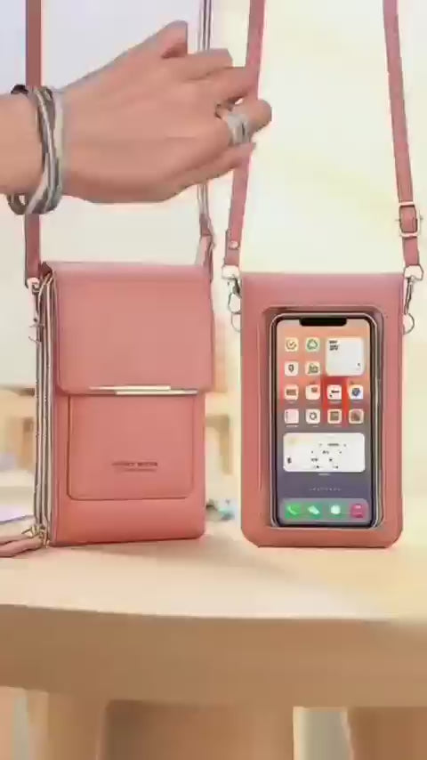 Women’s Crossbody Phone Bag & Multi-Pocket Wallet Purse